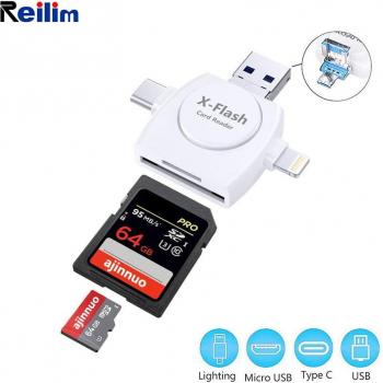 Smart SD Card Reader Adapter for Lightning and Type-C