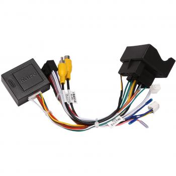 Adaptador de audio Android 16 pines con caja Canbus para Peugeot 3008/2008, Color negro