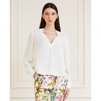Marciano Chain Collar Cut-Out Top