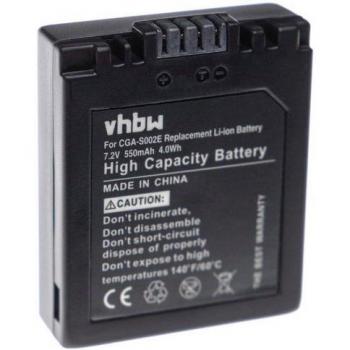 Vhbw Lithium-Ionen Akku für Panasonic CGA-S002A/1B, CGA-S002E/1B