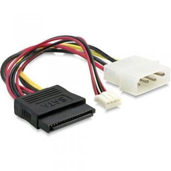 Molex to Dual SATA/SATA & 4-Pin Connector Splitter