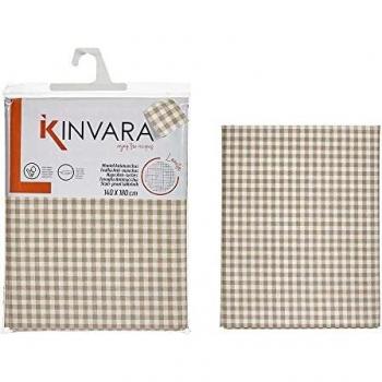 Nappe Carreaux Blanc Beige 140 x 180 cm