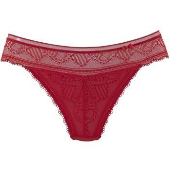 LASCANA String Tiziana mit recycelter Spitze Damen Rot Gr. 32/34