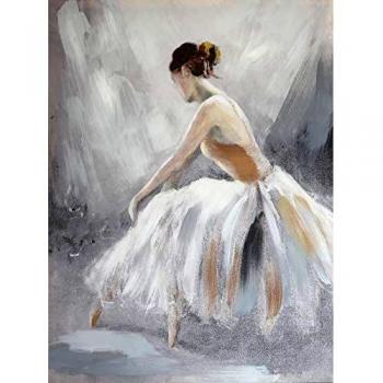 Arthouse Ballerina Decorative Canvas, Multi, 77 x 57