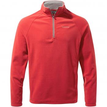 Craghoppers Corey Männermantel, Fleece, S, Maple Rot – Teilreißverschluss