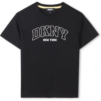 DKNY T‑shirt bambino a maniche corte nera D62237 – 4 anni