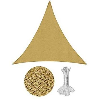 Sekey Dreieckiges Sonnensegel, HDPE, für Garten und Balkon