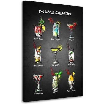 Toile artistique Cocktails 40x60