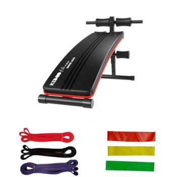 Banc Keboo Fitness 300 et 6 Bandes Élastiques Incluses