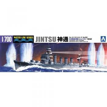 Aoshima maquette bateau 40096 Jintsu 1942 Croiseur léger I.J.N. Ligne d'eau Série 1/700