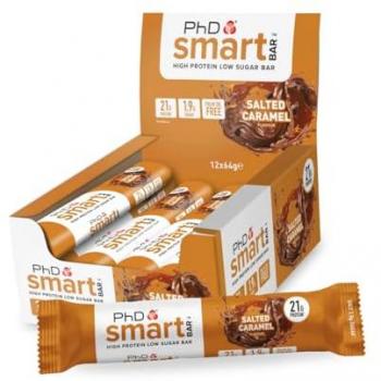 Smart Bar Caramel Salé – Produit Protéiné PhD (12 pièces)