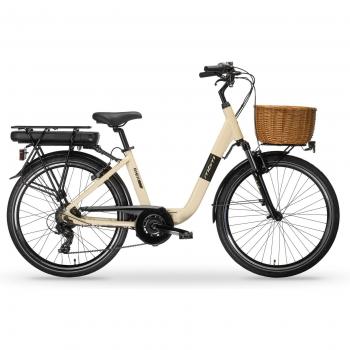 MBM RHEA 24 Zoll Elektro-Citybike, creme