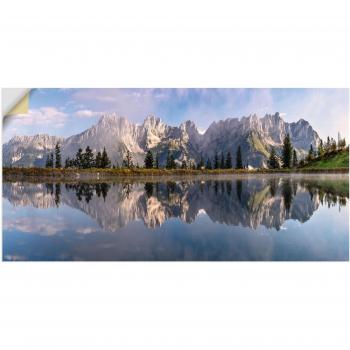 Tiroler Wildkaiser Panorama (Alubild, 1 Stück, 150 × 75 cm)