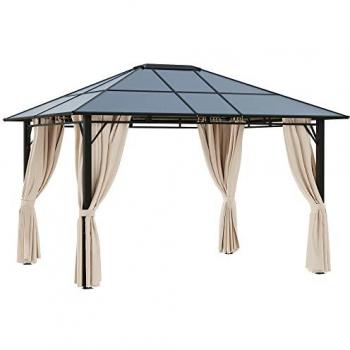 Outsunny 3.6 x 3m Hardtop Gazebo with Steel Frame & Polycarbonate Roof