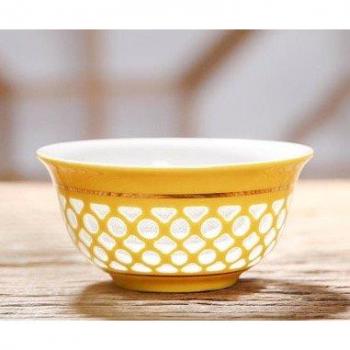 Ceramic Hollow Honeycomb Tea Box for Kung Fu Tea