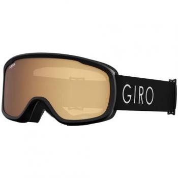 Maschera Giro Moxie Nero con Lente Amber Gold Donna