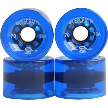 4 Stück 70mm Longboard PU-Räder 78A Härte mit ABEC-9 Kugellagern