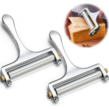 2Pcs Adjustable Thickness Cheese Slicer