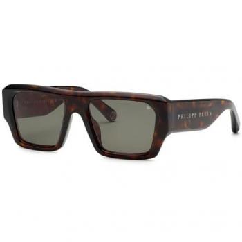 Philipp Plein SPP144‑0722 55mm Dark Havana Lenses – Men’s Edition