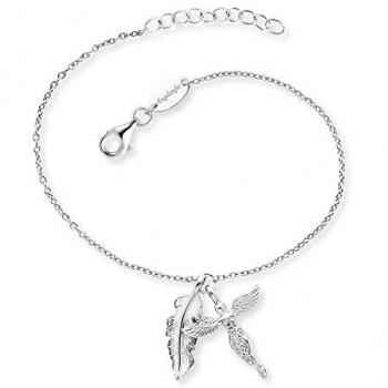 Engelsrufer Armband »Feder & Engel, ERB-FEDER-ANGEL«, mit Zirkonia (synth.)