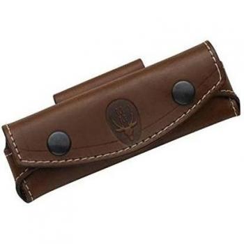 Electropolis Funda Muela F/Cart en Piel de vaquetilla Color marrón, Ideal para Navaja, 45 x 120 mm de t