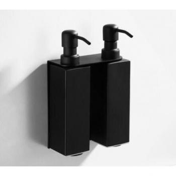 Capteur de savon noir – bouteille murale 304 en acier inoxydable