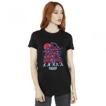 Horror House Boyfriend T‑Shirt – Black Edition