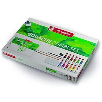 Royal Talens Art Creation Gouache Kombi-Set mit 12 Tuben à 12 ml und Zubehör