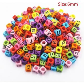 Ensemble de Lettres Acryliques Russe pour Colliers