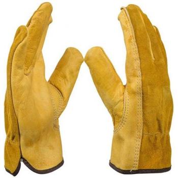 Dornensichere Handschuhe für die Gartenarbeit, 2 Paar, hochwertige und flexible Lederhandschuhe