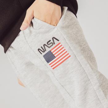 Pantaloni Tuta Bambino NASA Grigi Taglia 16
