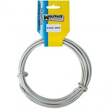 Fil de fer plastifié 25 mètres blanc N° 16 / 2.7 mm