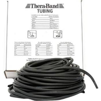 Tubo de Resistencia TheraBand – 7,5 m × 1,4 cm, Negro, Versión Strong Special
