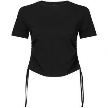 TriDri Women's Ruched Crop Top L White