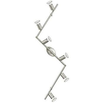 Buzz‑LED Leuchtschiene (6xGU10) – Eglo, 3 W, nickel‑matt, Farbwechsler & Remote Control