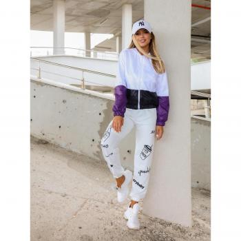 Elektrische Violette Windjacke mit ISSA Plus-Einsätzen M