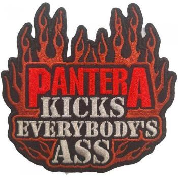 Pantera Kicks Everybody's Ass Patch Rood/Zwart