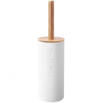 Bamboo Floor Toilet Brush with Base