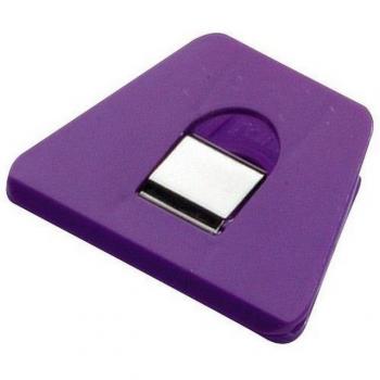 Violette Büroclip‑Klappe 70 x 50 mm – Mehrfach-Klammer