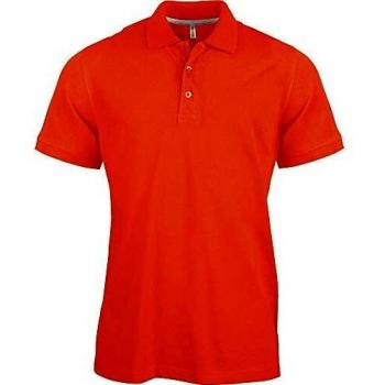 Kariban Orange Polohemd für Herren Kurzarm (S)