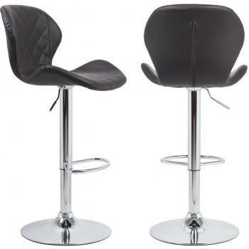 Taburete Retro Unho con Accesorios Negros