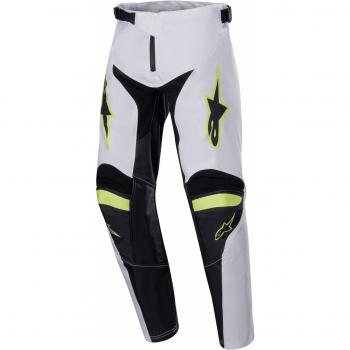 Alpinestars Racer Lucent Pantaloni Cross Bambino Bianco-Neon-Rosso-Giallo Fluo