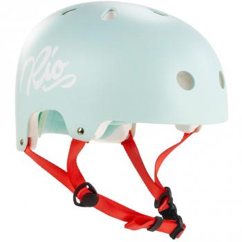 Rio Roller Small Script Helmet in Teal