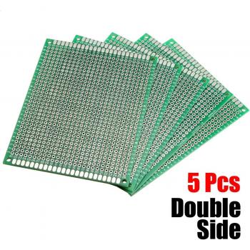 5 pcs de placa PCB doble cara FR-4 7cm x 9cm