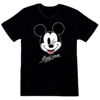 Camiseta Mickey Mouse Unisex en Negro y Blanco Talla M