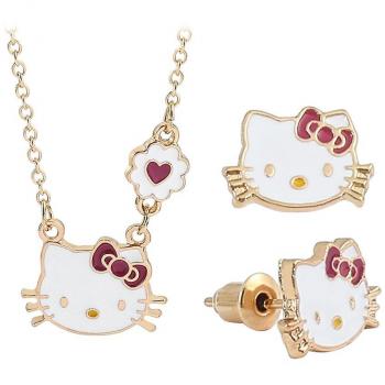Pendientes y Collar Kitty Cat Dulce