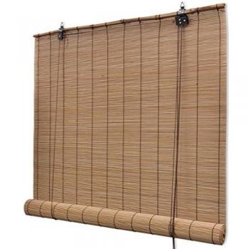 VidaXL Brown Bamboo Window Blinds 100 x 160 cm