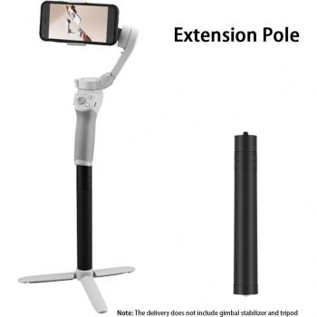 Estabilizador de video para DSLR, accesorio de viaje, gimbal suave, poste de extensión de aleación de aluminio para DJI OM4