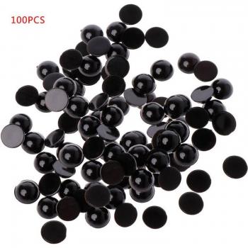 100pcs Black Plastic Safety Eyes for Kids' DIY Toys