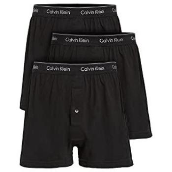 CK Men's Everyday Cotton Boxer Set – 3 Pieces, Black, Medium